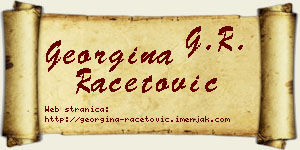 Georgina Račetović vizit kartica